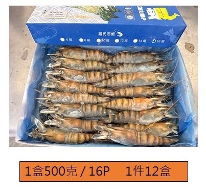 泰國蝦活凍16P-500g*1盒(240)